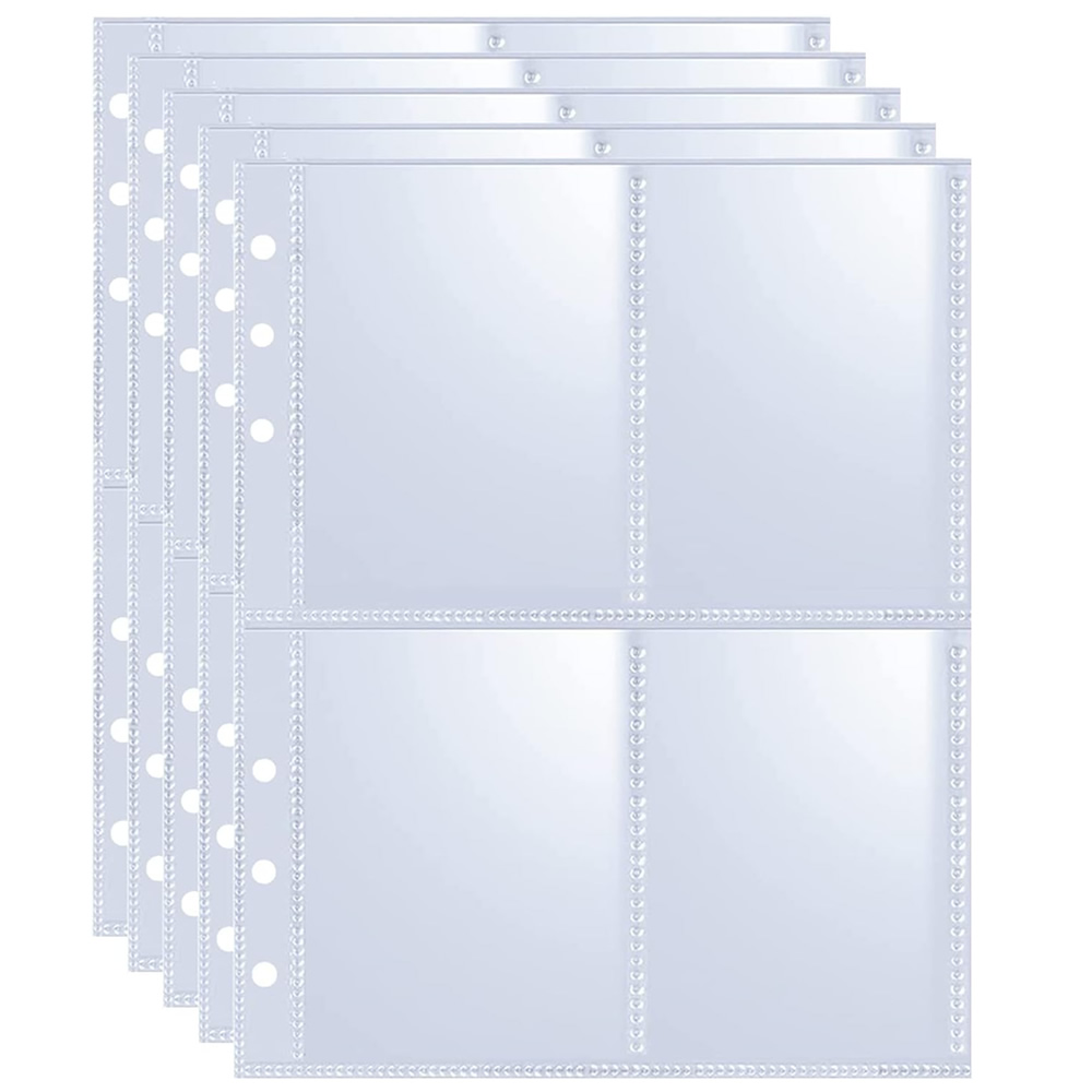 Trading Card Binder - 4 кармана, рукава для фотокарточек, переплет,