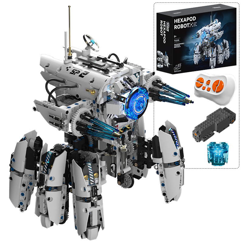 Lego Set City - Технический программируемый гексапод-робот, научно-фантастическая военная машина,