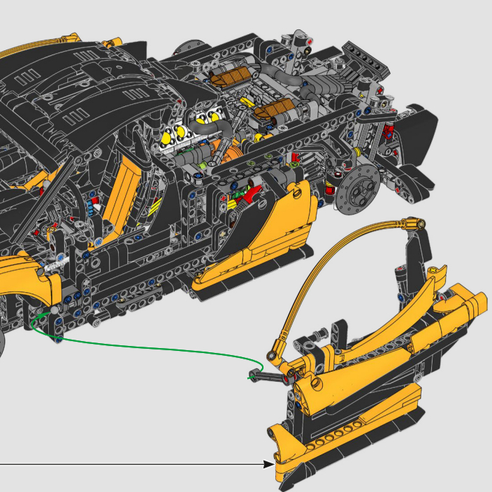 Желтый сборный спортивный авто – обзор и цена Lego Set Technic